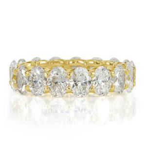 5.41 Carat Oval Band | Brilliant White | 18K White Gold | Radiant Elegance | High Jewellery