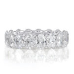 5.41 Carat Oval Band | Brilliant White | 18K Gold | Heirloom-Worthy Glow | Collector-Grade - Image 2