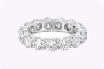 5.49 Carat Round Brilliant Band | Brilliant White | 18K Gold | Radiant Elegance - Image 2