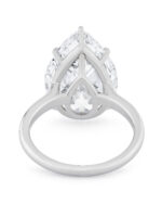 5.5 Carat Pear Statement | Brilliant White / D color | VVS | 14K White Gold - Image 6
