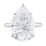 5.5 Carat Pear Statement | Brilliant White / D color | VVS | 14K White Gold