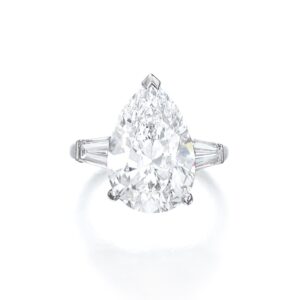 5.5 Carat Pear Statement | Brilliant White / G color | VVS | 14K White Gold