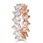 5.5 Carat Round Brilliant Band | Brilliant White | 18K Rose Gold | Signature Sophistication - Image 2