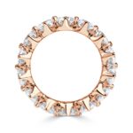 5.5 Carat Round Brilliant Band | Brilliant White | 18K Rose Gold | Signature Sophistication - Image 3