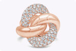 5.8 Carat Round Brilliant Statement | Brilliant White | 14K Rose Gold - Image 4
