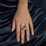 5.8 Carat Round Brilliant Statement | Brilliant White | 14K Rose Gold