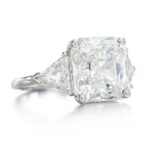5 Carat Assher Cut Statement | Brilliant White / J color | VS | 14K White Gold - Image 2