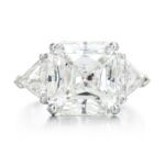 5 Carat Assher Cut Statement | Brilliant White / J color | VS | 14K White Gold