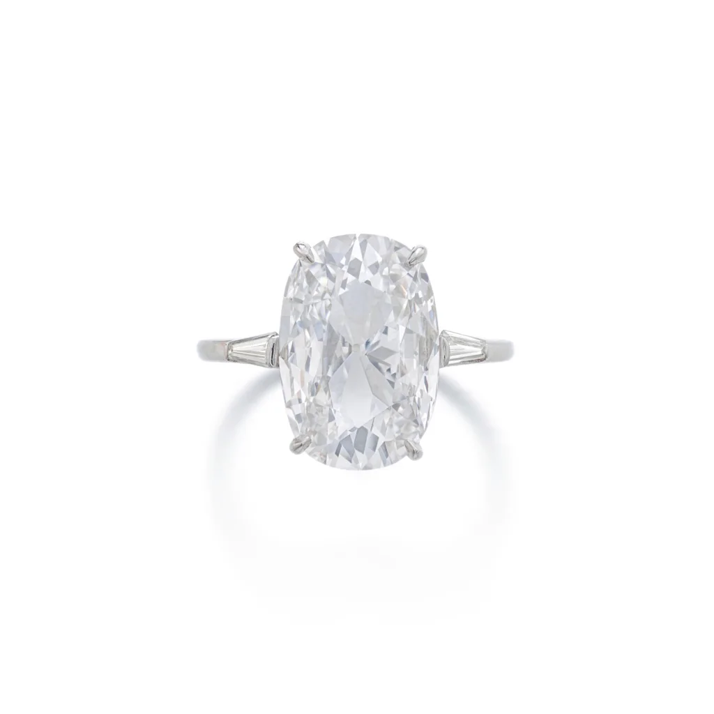 5 Carat Cushion Statement | Brilliant White / D color | SI | 14K White Gold