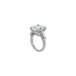 5 Carat Cushion Statement | Brilliant White / D color | SI | 14K White Gold - Image 3