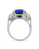 5 Carat Cushion Statement | Royal Blue Sapphire | 14K White Gold | Heirloom-Worthy Glow - Image 4