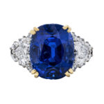 5 Carat Cushion Statement | Royal Blue Sapphire | 14K White Gold | Heirloom-Worthy Glow