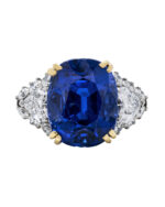 5 Carat Cushion Statement | Royal Blue Sapphire | 14K White Gold | Heirloom-Worthy Glow