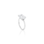 5 Carat Emerald-cut Statement | Type IIa | 14K White Gold | Refined Grandeur - Image 3