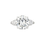 5 Carat Round Brilliant Statement | Brilliant White / D color | SI | 14K White Gold