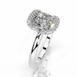 5 Carat Cushion Statement | Brilliant White / F color | SI | 14K White Gold - Image 4