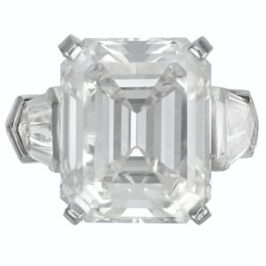5 Carat Emerald-cut Statement / F color | SI | 14K White Gold