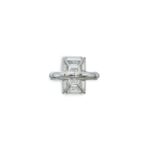 5 Carat Emerald-cut Statement | VVS | 14K White Gold | Flawless-Level Presence - Image 4