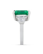 5 Carat Emerald-cut Statement | 14K White Gold | Refined Grandeur | Signature - Image 3