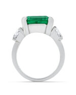 5 Carat Emerald-cut Statement | 14K White Gold | Refined Grandeur | Signature - Image 4