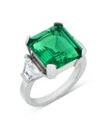 5 Carat Emerald-cut Statement | 14K White Gold | Refined Grandeur | Signature - Image 5