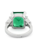 5 Carat Emerald-cut Statement | 14K White Gold | Refined Grandeur | Signature - Image 6