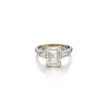 5 Carat Emerald-cut Statement / I color | SI | 14K White Gold - Image 3