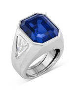 5 Carat Emerald-cut Statement | 14K White Gold | Radiant Elegance | Heirloom - Image 5