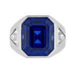 5 Carat Emerald-cut Statement | 14K White Gold | Radiant Elegance | Heirloom