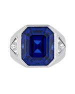 5 Carat Emerald-cut Statement | 14K White Gold | Radiant Elegance | Heirloom