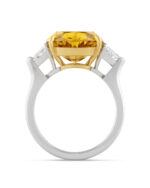 5 Carat Oval Statement | Fancy Yellow | 14K White Gold | A Crown-Worthy Fancy Rarity - Image 5