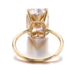 5 Carat Round Brilliant Statement | Fancy Yellow | 14K White Gold | Sunlit Royal Radiance - Image 4