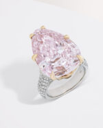 5 Carat Pear Statement | Fancy Yellow | 14K White Gold | Sunlit Royal Radiance | Signature - Image 2