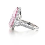 5 Carat Round Brilliant Statement | Fancy Pink | 14K White Gold - Image 3