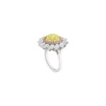 5 Carat Round Brilliant Statement | Fancy Yellow | 14K White Gold - Image 3