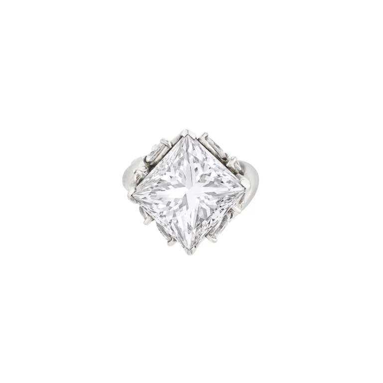 5 Carat Princess Statement | Brilliant White | VS | 14K White Gold | Radiant Elegance