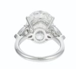 5 Carat Oval Statement | Brilliant White / D color | SI | 14K White Gold | Radiant Elegance - Image 3