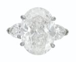 5 Carat Oval Statement | Brilliant White / D color | SI | 14K White Gold | Radiant Elegance