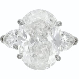 5 Carat Oval Statement | Brilliant White / D color | SI | 14K White Gold | Radiant Elegance