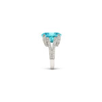 5 Carat Oval Statement | Paraiba Blue | 14K White Gold | Timeless Brilliance - Image 3