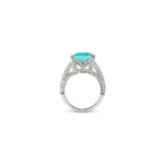 5 Carat Oval Statement | Paraiba Blue | 14K White Gold | Timeless Brilliance - Image 4