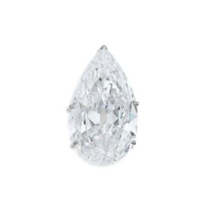 5 Carat Pear Statement | Type IIa | Brilliant White / D color | FL/IF | 14K White Gold