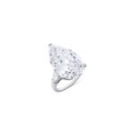 5 Carat Pear Statement | Type IIa | Brilliant White / D color | FL/IF | 14K White Gold - Image 4