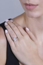 5 Carat Pear Statement | Type IIa | Brilliant White / D color | FL/IF | 14K White Gold