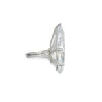 5 Carat Pear Statement | Brilliant White / F color | VS | 14K White Gold | Radiant Elegance - Image 4