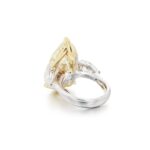 5 Carat Pear Statement | Fancy Yellow | 14K White Gold | Sunlit Royal Radiance | Signature - Image 3