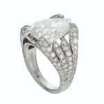 5 Carat Pear Statement | Brilliant White | VS | 14K White Gold | Signature Sophistication - Image 2