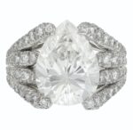 5 Carat Pear Statement | Brilliant White | VS | 14K White Gold | Signature Sophistication