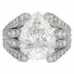5 Carat Pear Statement | Brilliant White | VS | 14K White Gold | Signature Sophistication