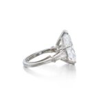 5 Carat Pear Statement | Brilliant White | 14K White Gold | Radiant Elegance - Image 2